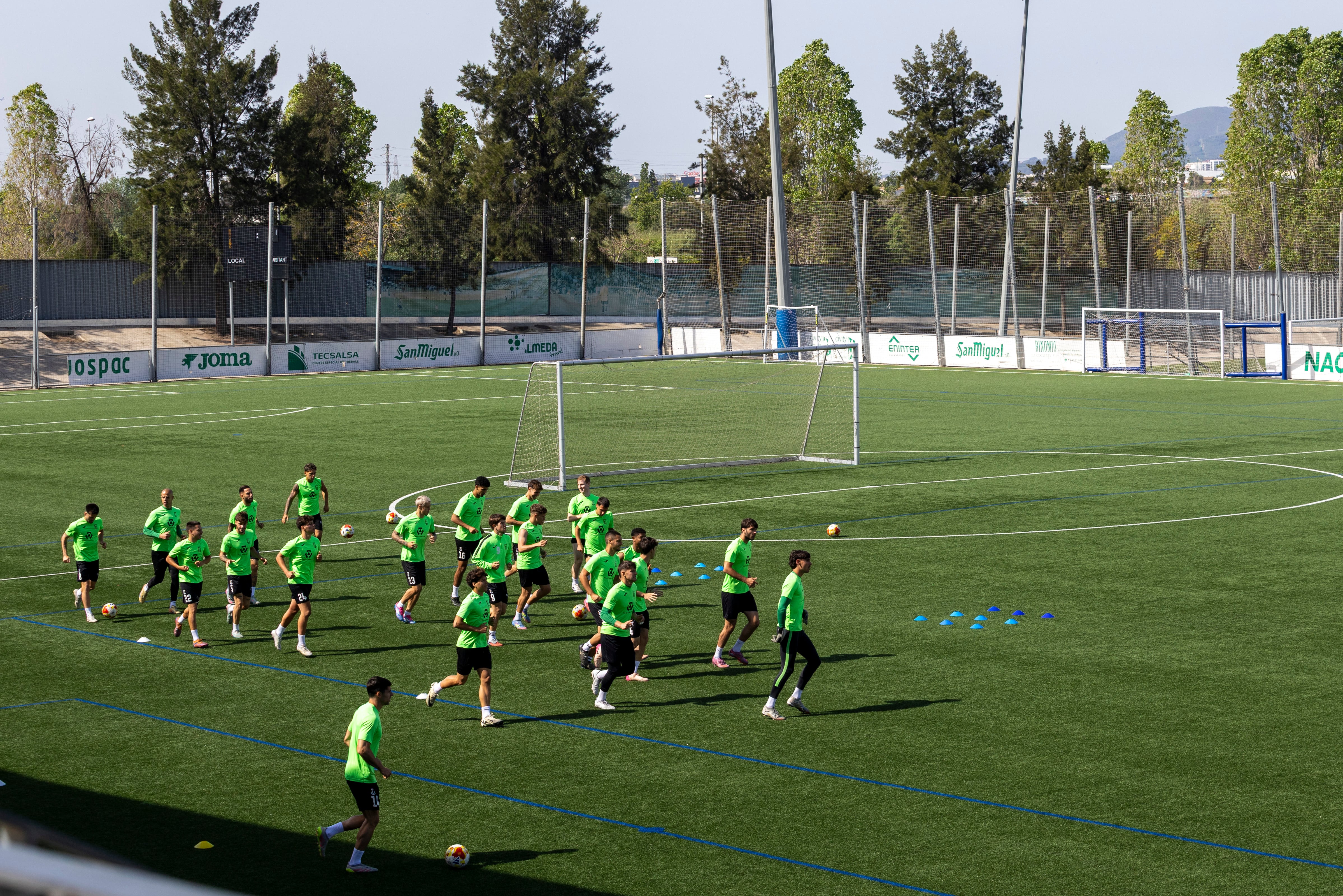 Instalaciones de la U.E. Cornellá, este viernes.