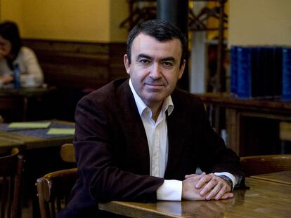 El escritor Lorenzo Silva, en Barcelona.