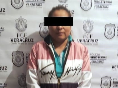 La exalcaldesa Mixtla de Altamirano María Angélica Méndez Margarito, tras su detención en 2019.