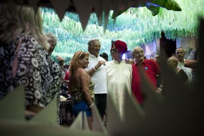 Xavier Trias en las fiestas de Gràcia.