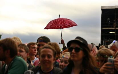 Asistentes al festival de música Electric Picnic en Stradbally Hall, en el condado de Laois, Irlanda.