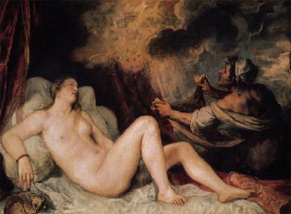 El pintor italiano recreó el momento en que Dánae recibe a Zeus en forma de lluvia de oro y engedra a Perseo.