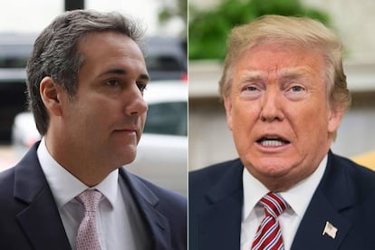 Michael Cohen e Donald Trump.