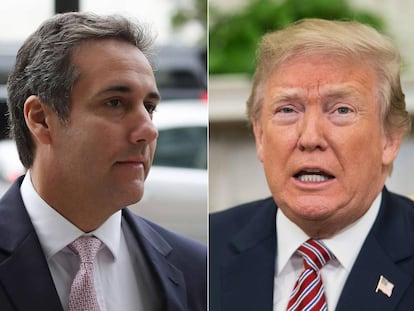 Michael Cohen e Donald Trump.