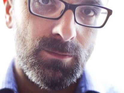 El escritor croata Ivica Dijkik, fotografiado en el marco de BCN Negra.