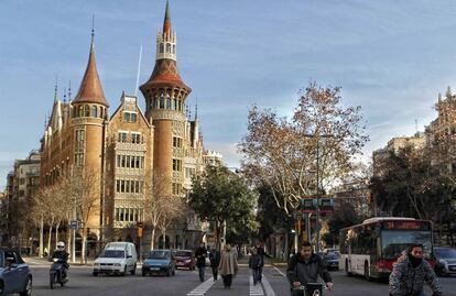 La Casa de les Punxes de Barcelona, obra de Puig i Cadafalch.