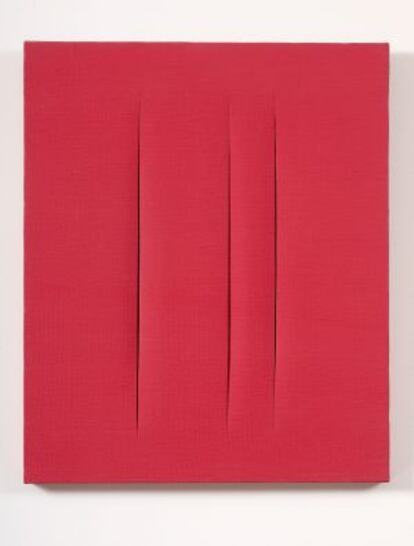 'Concetto spaziale, Attese' Fontana, 1966.