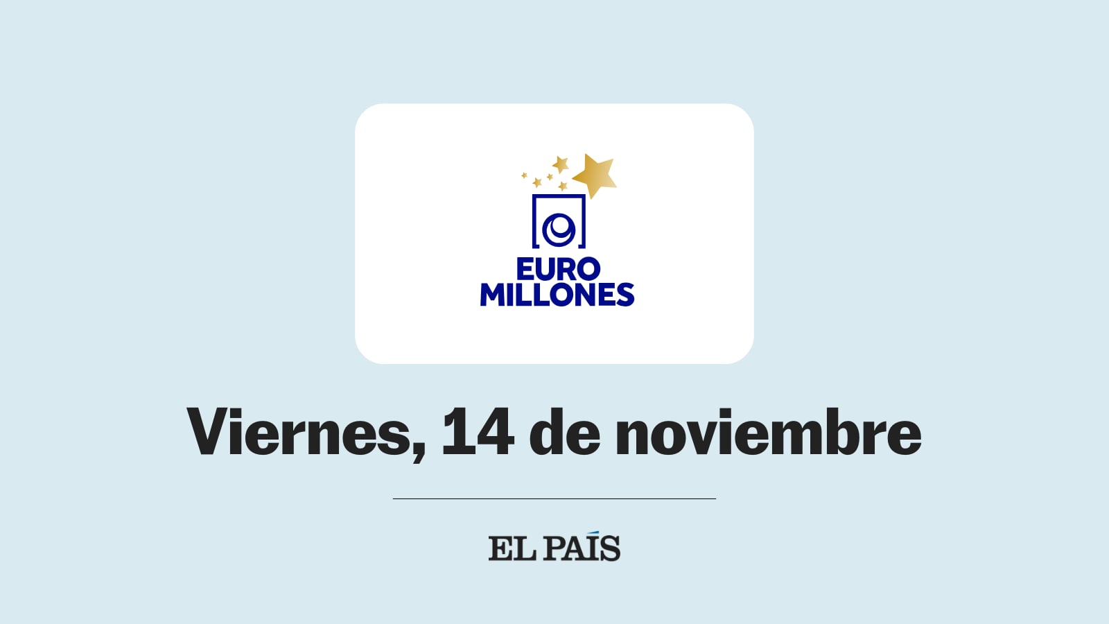 Euromillones: comprobar sorteo del viernes 14 de noviembre