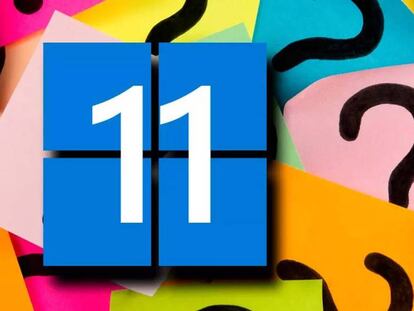 Logo Windows 11 con fondo colores 