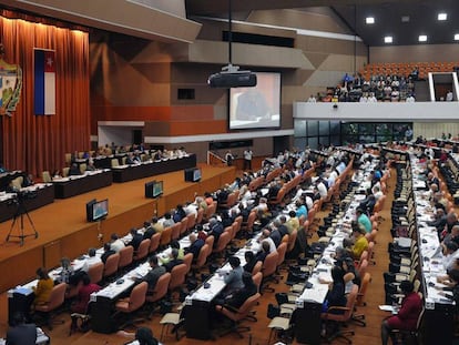 Sessão da Assembleia Nacional, nesta sexta-feira em Havana.