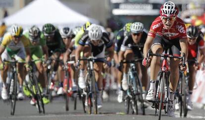 El franc&eacute;s Tony Gallopin, ganador de la etapa.  