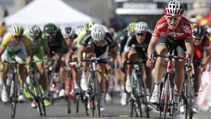 El francés Tony Gallopin, ganador de la etapa.