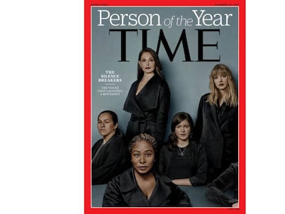 Portada de la revista &#039;Time&#039; al movimiento de las mujeres contra el acoso sexual.