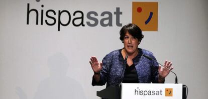 La presidente de Hispasat, Elena Pisonero. EFE/Archivo