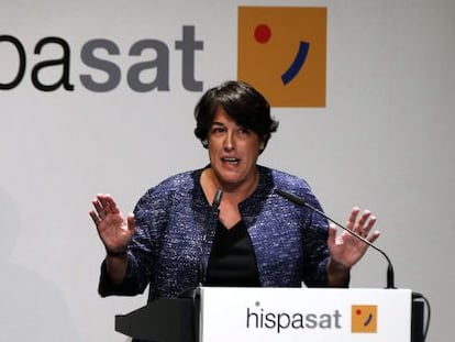 La presidente de Hispasat, Elena Pisonero. EFE/Archivo