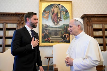 El papa León XIV recibe al vicepresidente de Estados Unidos, J. D. Vance.