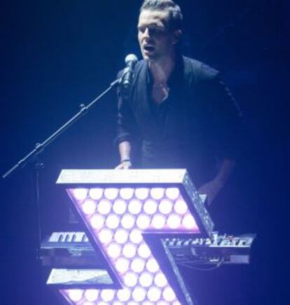 Brandon Flowers, líder de The Killers, durante un concierto en leeds el mes pasado.