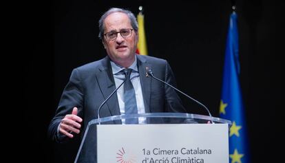 El presidente de la Generalitat, Quim Torra, este viernes.