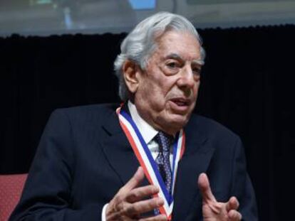 Vargas Llosa, este lunes en Washington