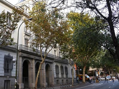 Fachada de la futura Casa de M&eacute;xico, en la calle de Alberto Aguilera. 