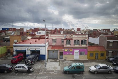 Casas de La Línea de la Concepción, en una imagen de archivo.