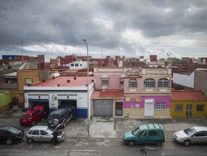 Casas de La Línea de la Concepción, en una imagen de archivo.