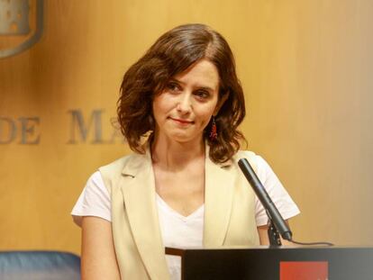 Isabel Díaz Ayuso, candidata del PP a la presidencia de la Comunidad de Madrid.