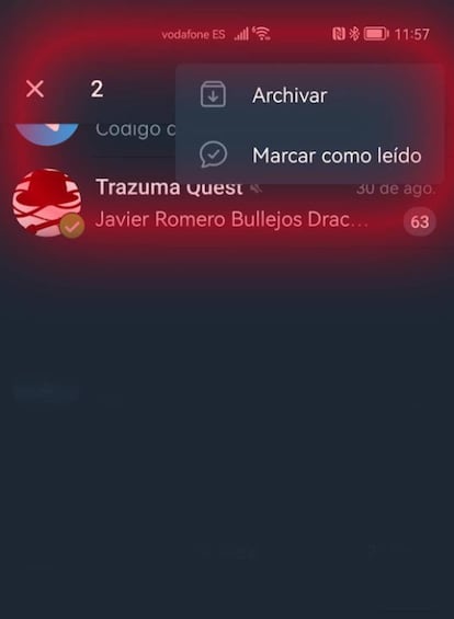 Archivar en Telegram
