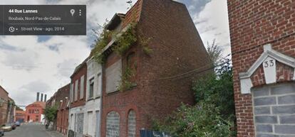 Vista de una calle de Roubaix en Googlemaps.