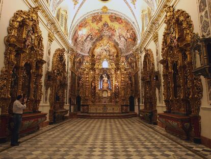Capilla del palacio de San Telmo, en Sevilla, tras la restauración de sus obras realizada por el Instituto Andaluz de Patrimonio Histórico.