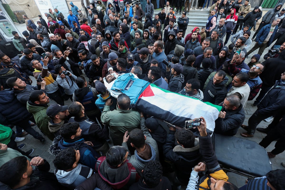 Israel is “responsible” for more than 70% of the 124 journalists dead in 2024, according to the Committee for the Protection of Journalists
