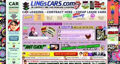 La web de alquiler de coches Ling.com ha sido catalogada como una de las peores webs del mundo