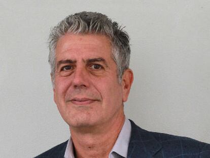 Anthony Bourdain, ayer en San Sebastián.