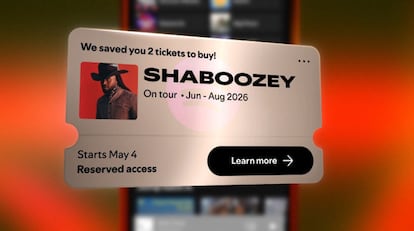 Entrada en la app de Spotify