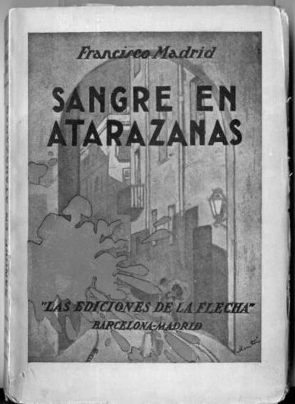 Portada de la primera edició de 'Sangre en Atarazanas', del 1926.