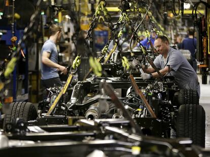 Una planta de ensamblaje de Ford en Kansas City. 