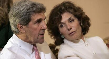 John Kerry, con su esposaTeresa Heinz.