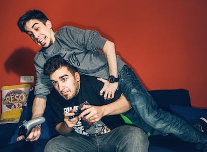 Los ‘youtubers’ Mangel y Alexby.