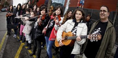 Grupo de alumnos de la Escuela Municipal de Música Raimundo Truchado de Ciempozuelos.