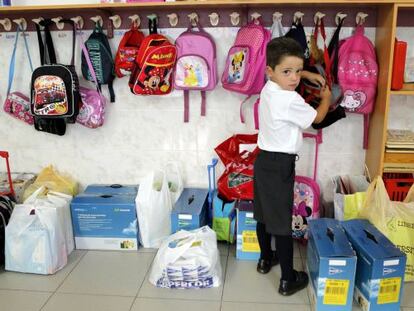 Un alumno del colegio San José de Cluny