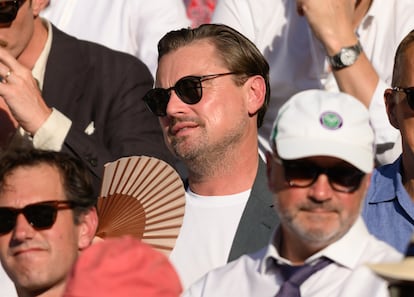 Leonardo DiCaprio abanico en mano el pasado 11 de julio.