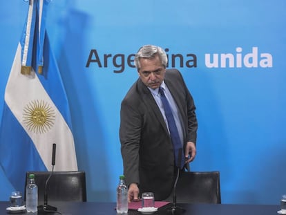 El presidente argentino, Alberto Fernández.