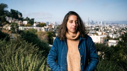 Anna Wiener no parque de Billy Goat Hill, em San Francisco, durante a entrevista.