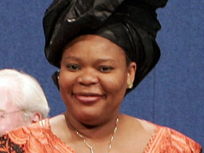 La activista liberiana Leymah Gbowee, en 2009.