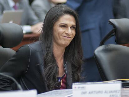 La senadora Ana Gabriela Guevara, en febrero de este año.