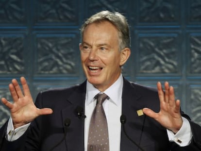 Tony Blair durante un discurso en Cleveland (EE UU) el miércoles pasado.