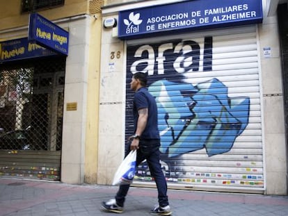 Fachada de la sede de la asociaci&oacute;n Afal en Madrid.