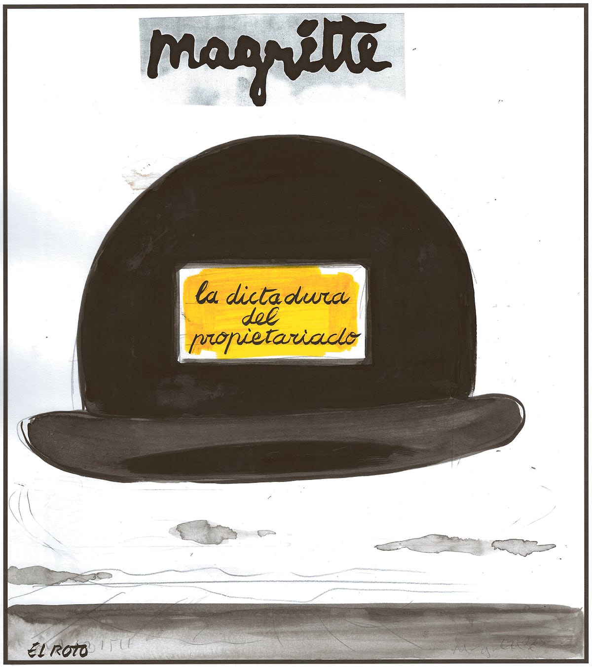 El Roto: la dictadura por Magritte