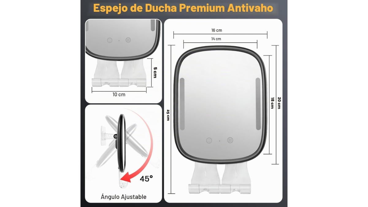 El dispositivo funciona de manera autónoma sin cables.