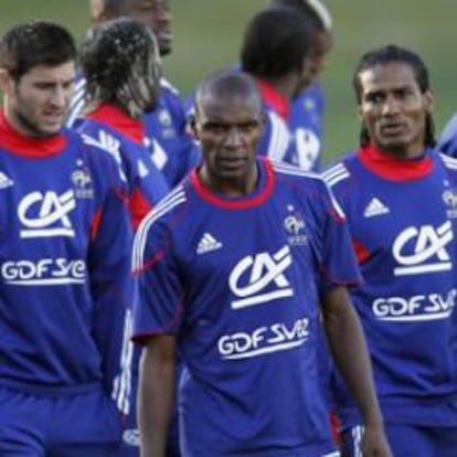 Jugadores de la selección francesa